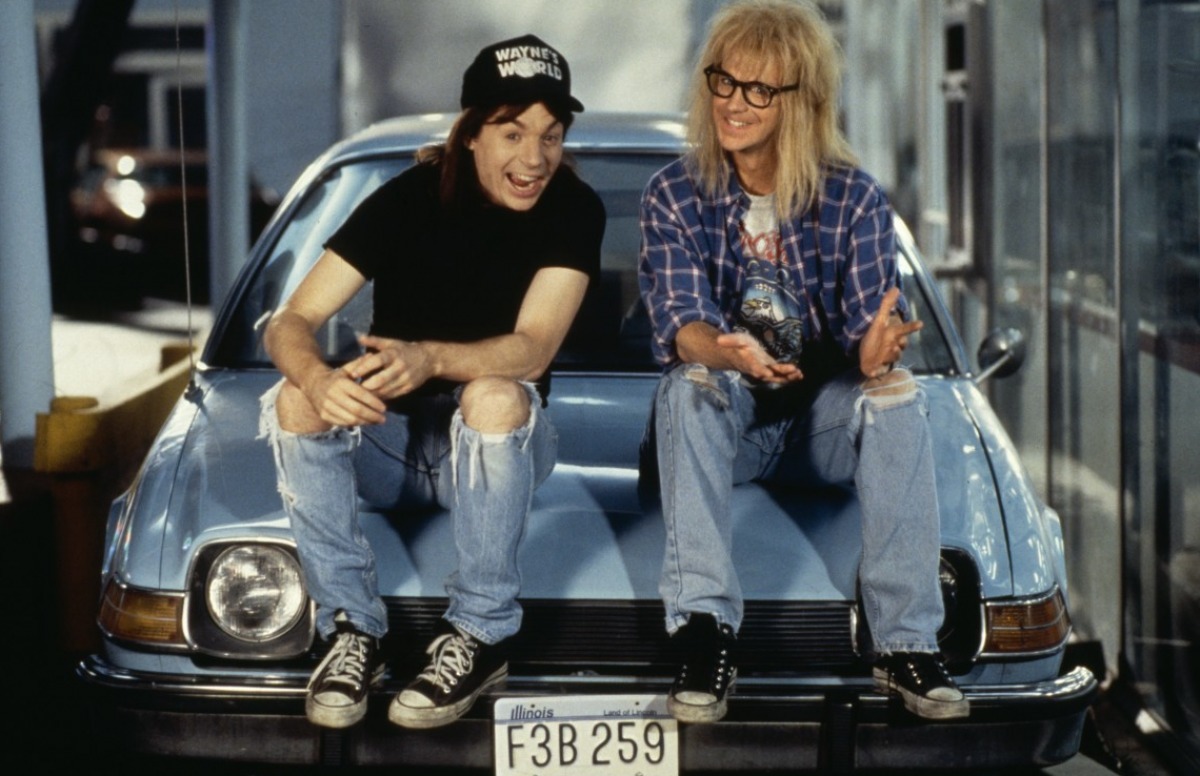 Mike Myers and Dana Carvey in Wayne's World (1992)