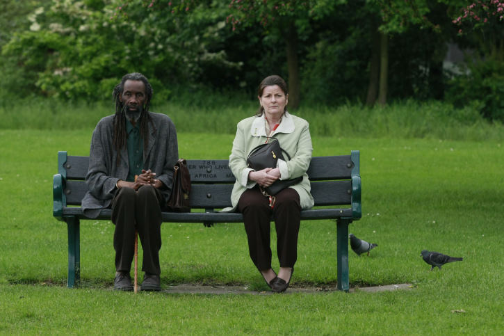 Brenda Blethyn and Sotigui Kouyaté in London River (2009)