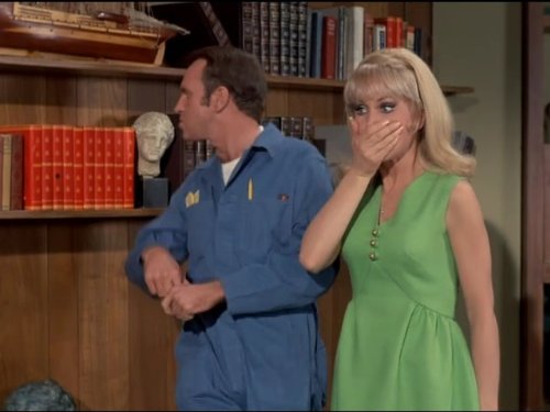 Barbara Eden and George Furth in I Dream of Jeannie (1965)