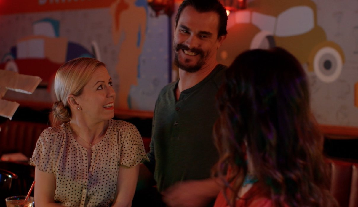 Eric Michael Cole, Stephanie Little, and Kimberly Aboltin in Killing the Apologetic Girl (2015)