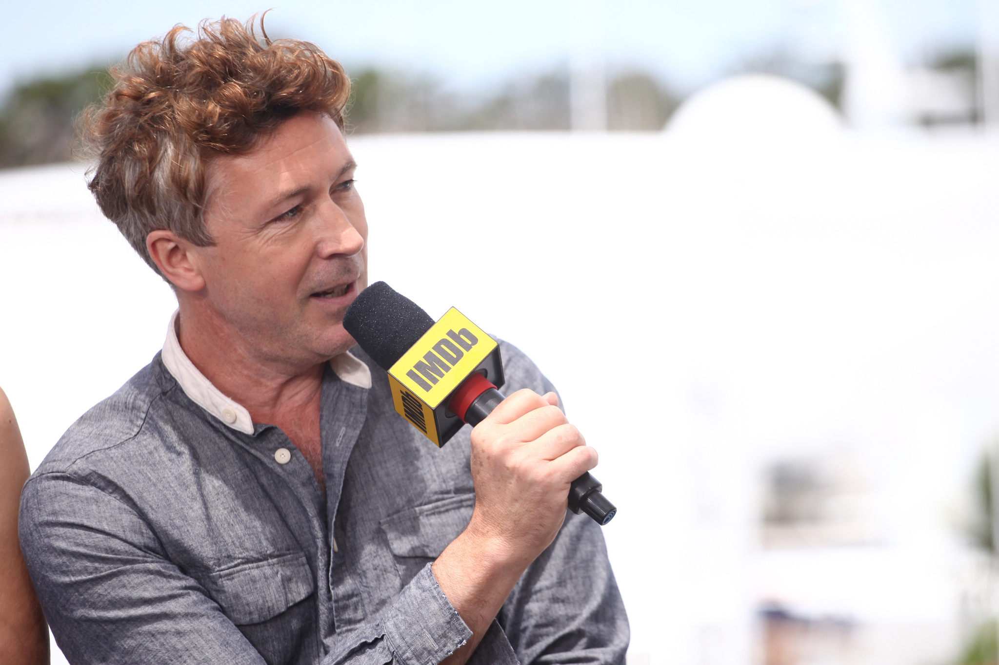 Aidan Gillen at an event for Project Blue Book (2019)