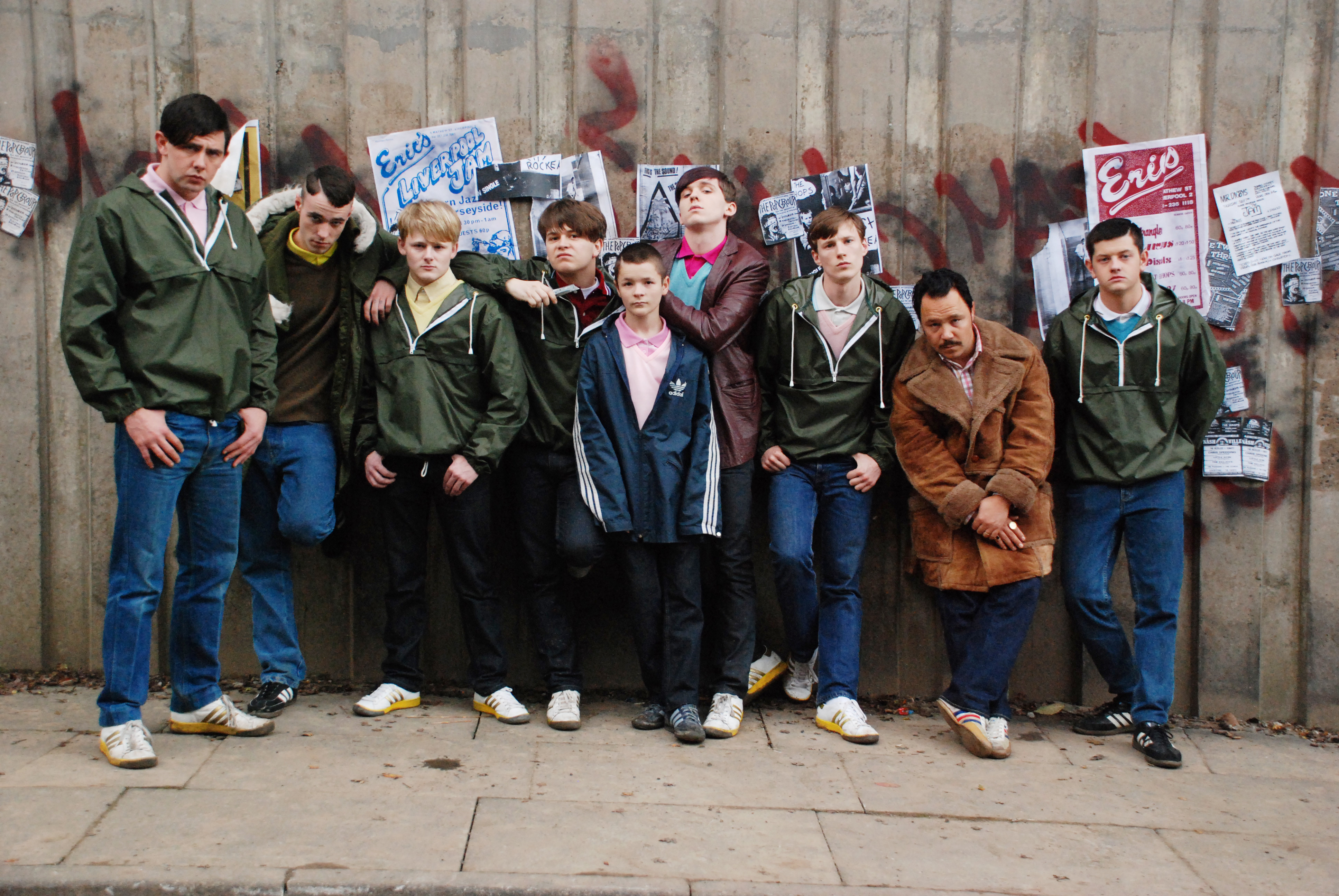 Stephen Graham, Oliver Lee, Michael Ryan, Nicky Bell, Lee Battle, Sean Ward, and Liam Boyle in Awaydays (2009)