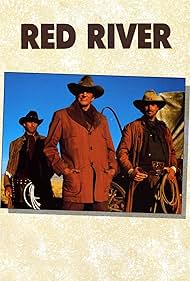 Bruce Boxleitner, James Arness, and Gregory Harrison in Red River (1988)