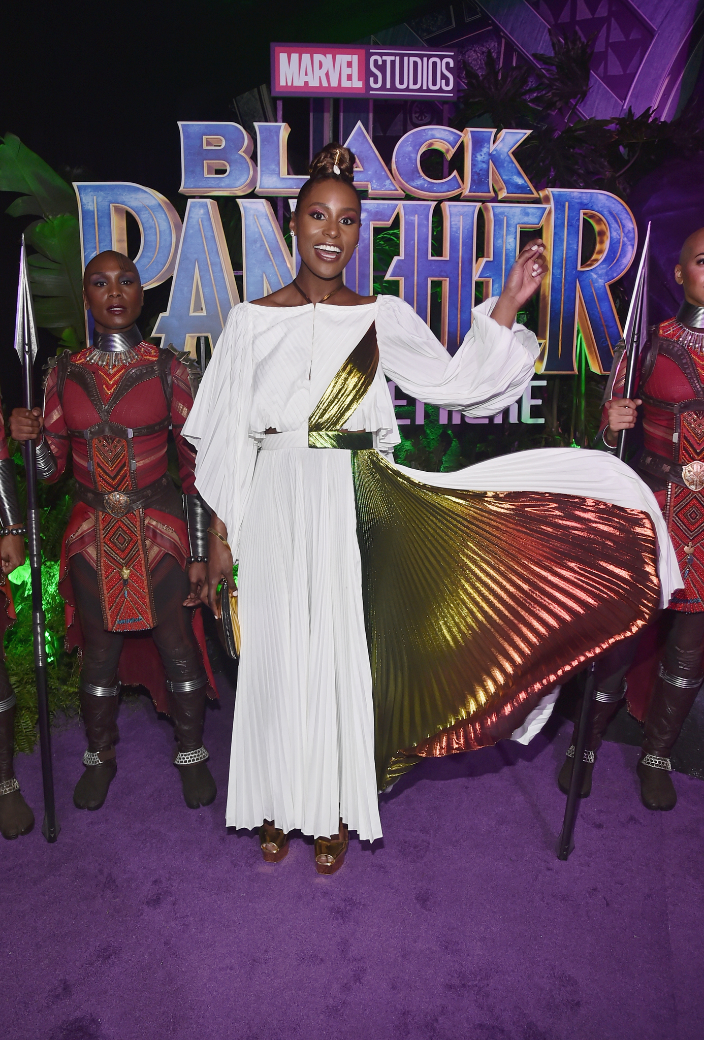 Issa Rae at an event for Black Panther (2018)