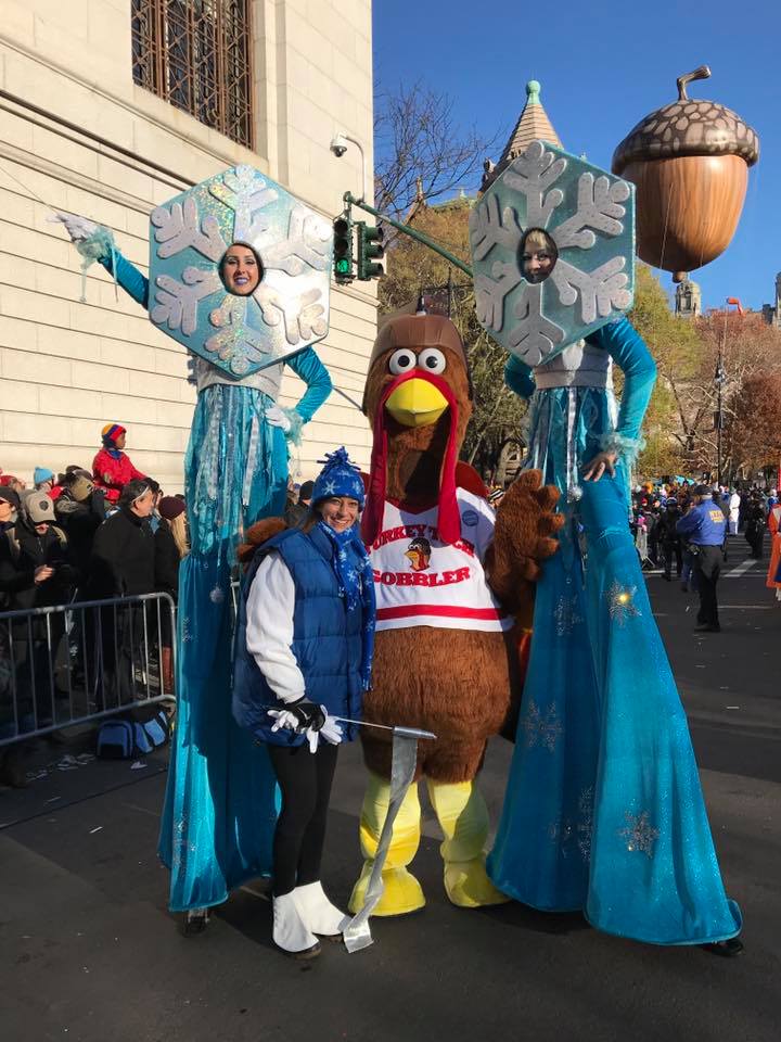 Amber Geary and Chelsea Barker in 91st Macy's Thanksgiving Day Parade (2017)