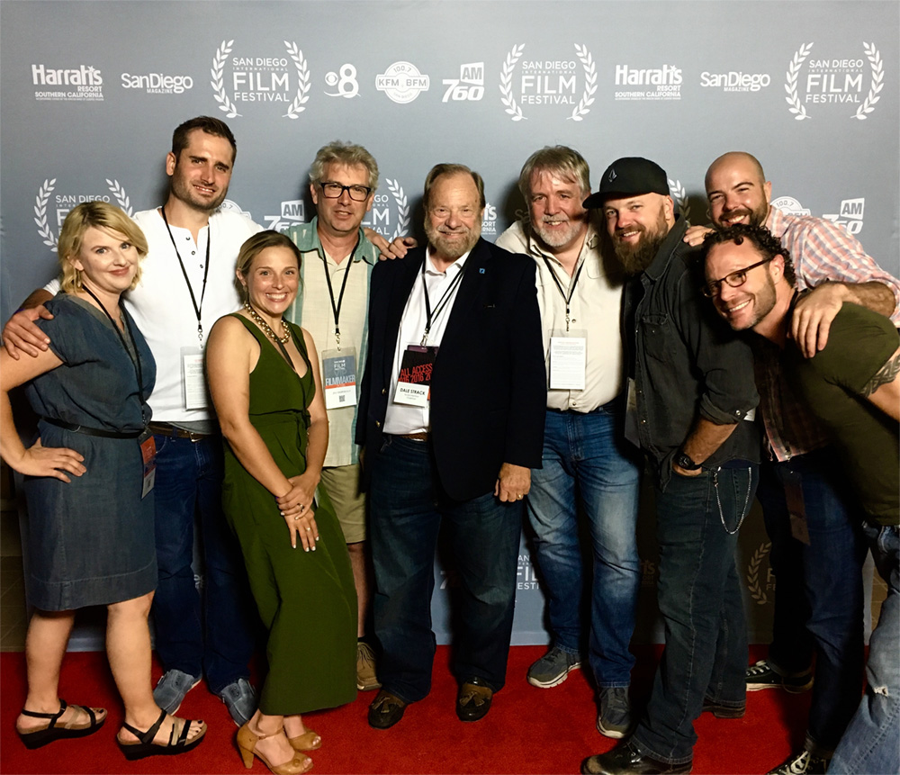 Dead Draw Crew and Cast opening night at the San Diego International Film Festival with Festival Board Chair Dale Strack.