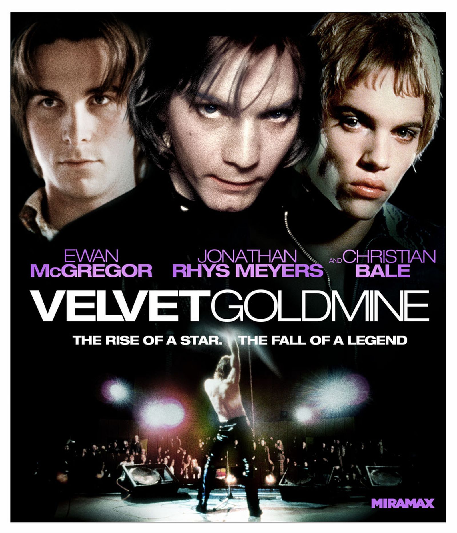 Ewan McGregor, Christian Bale, and Jonathan Rhys Meyers in Velvet Goldmine (1998)