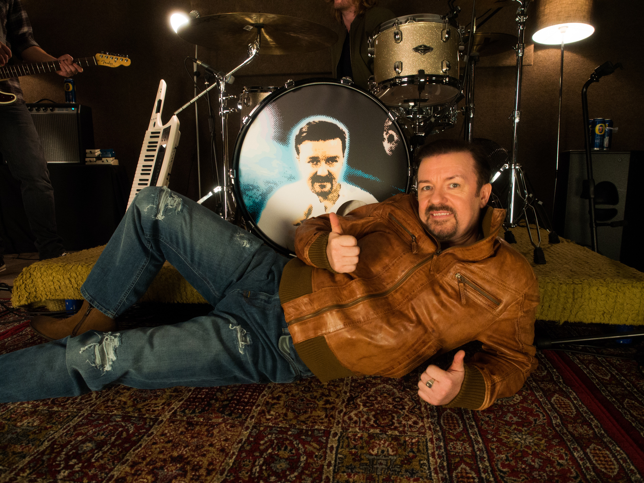 Ricky Gervais in David Brent: Life on the Road (2016)