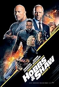 Ryan Reynolds, Jason Statham, Idris Elba, Dwayne Johnson, Eiza González, and Vanessa Kirby in Fast & Furious Presents: Hobbs & Shaw (2019)