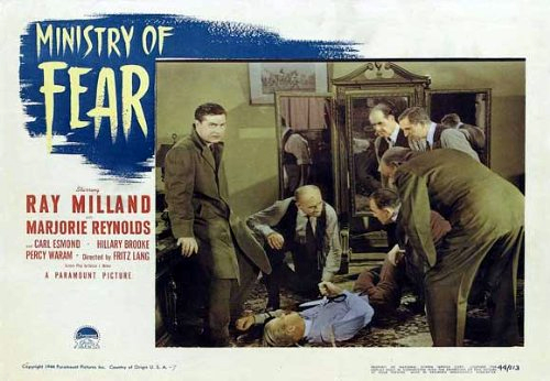 Ray Milland, Dan Duryea, and Percy Waram in Ministry of Fear (1944)