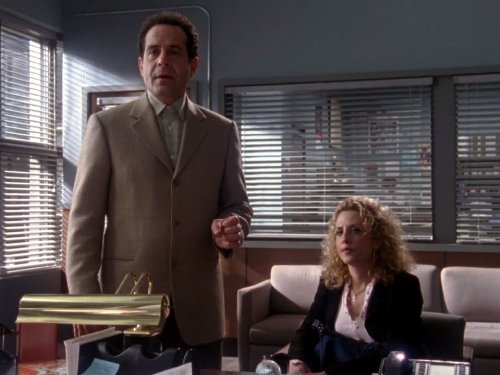 Tony Shalhoub and Bitty Schram in Monk (2002)