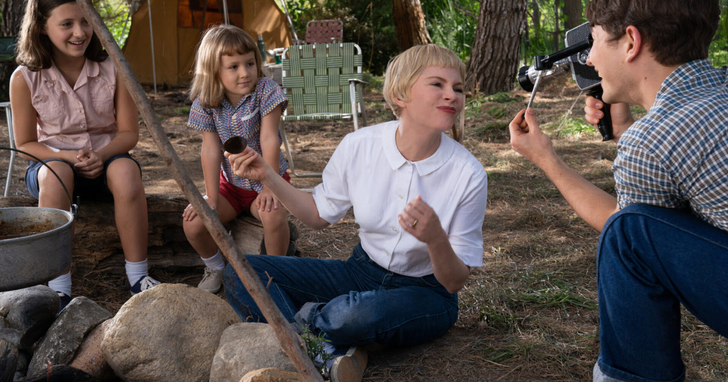 Michelle Williams, Keeley Karsten, Sophia Kopera, and Gabriel LaBelle in The Fabelmans (2022)