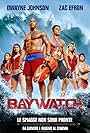 Dwayne Johnson, Alexandra Daddario, Zac Efron, Ilfenesh Hadera, Jon Bass, and Kelly Rohrbach in Baywatch (2017)