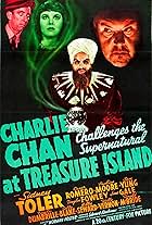 Cesar Romero, Pauline Moore, Sidney Toler, and Wally Vernon in Charlie Chan at Treasure Island (1939)