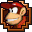 A badge of Diddy Kong.