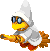 Sprite of Kamek (White) flying, from Mario & Luigi: Dream Team.