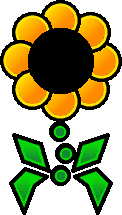 Sprite of a yellow Floro Sapien from Super Paper Mario.