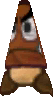 A Paper-Cone Goomba from Paper Mario: Sticker Star