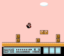 Mario performing the somersault float glitch