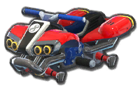 Mario's and red Mii's Standard ATV body from Mario Kart 8