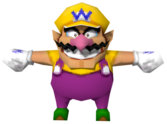 Model of Wario in Super Mario 64 DS