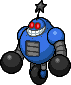 Dark Mechawful's battle sprite, from Mario & Luigi: Bowser's Inside Story.