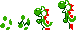 All states of Yoshi in Super Mario Bros. Deluxe