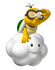 A sticker of Lakitu in the game Super Smash Bros. Brawl.