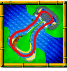 Whale Bay course icon from Diddy Kong Racing DS.