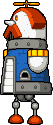 Sprite of Yikk tower in battle in Mario & Luigi: Bowser's Inside Story