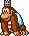 King of Big Island, transformed into Donkey Kong Jr.