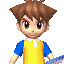 Mario profile sprite from Mario Tennis: Power Tour