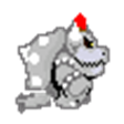 My custom made Dry Bowser sprite. It's terrible, i know. Worse than my Shy Kamek Sprite