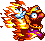 Sprite of Flaming Wario from Densetsu no Starfy 3