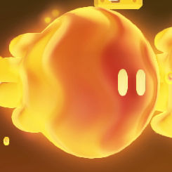 Squared screenshot of a Lava Blobble from Super Mario Bros. Wonder.