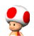 A side view of a Toad, from Mario Super Sluggers.