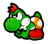 Sticker of Yoshi from Super Smash Bros. Brawl.