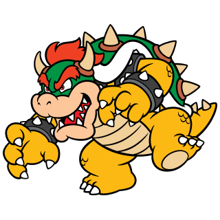 Bowser stamp from Super Mario 3D World   Bowser's Fury.