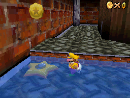 The location of the Star Switch in Big Boo's Haunt in Super Mario 64 DS