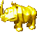 Sprite of a big Animal Token of Rambi from Donkey Kong Country for Game Boy Advance