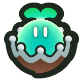 A turquoise Royal Seed icon from Super Mario Bros. Wonder