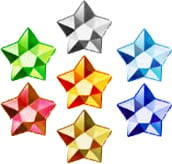 Official artwork of all the Crystal Stars.