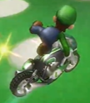 Luigi performing a Trick