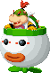 Bowser Jr. riding the Junior Clown Car.