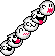 A Boo Buddy Snake from Super Mario World