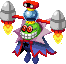 Sprite of Dark Fawful with his headgear from Mario & Luigi: Bowser's Inside Story   Bowser Jr.'s Journey