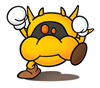 Sticker of Yellow Virus from Super Smash Bros. Brawl.