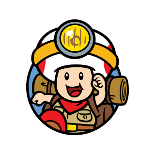 Captain Toad character icon stamp from Super Mario 3D World   Bowser's Fury.