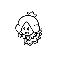 Sprixie Princess Stamp from Super Mario 3D World.