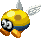 Sprite of a yellow Para-Biddybud from Mario & Luigi: Bowser's Inside Story   Bowser Jr.'s Journey.